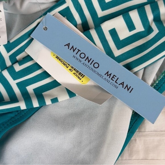 Antonio Melani Aqua Bikini - Top Large/Bottoms Medium - NWT - Picture 5 of 11